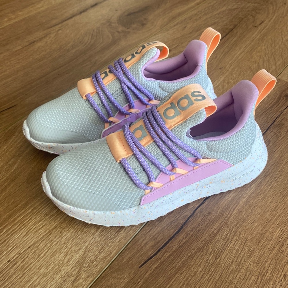 Brand new kids adidas sneakers for girls size 12K.